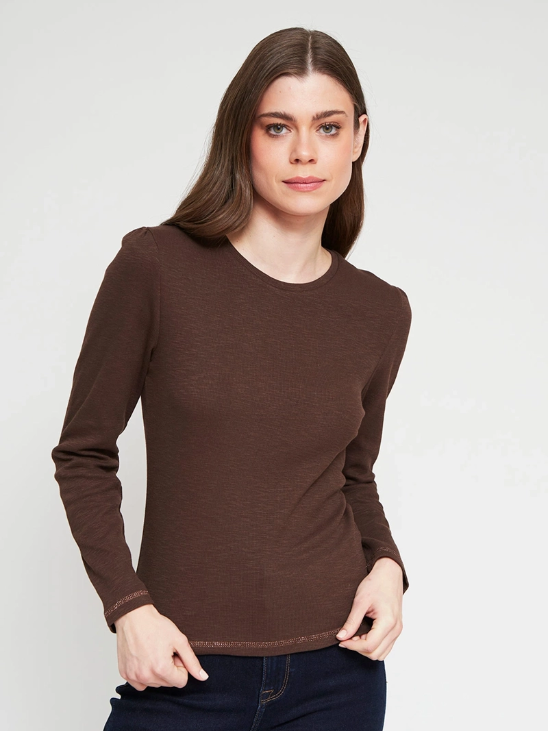 POLERA MUJER REGATTA ALGODÓN MANGA LARGA - 2