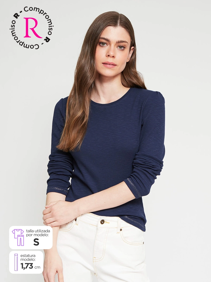POLERA MUJER REGATTA ALGODÓN MANGA LARGA - 1