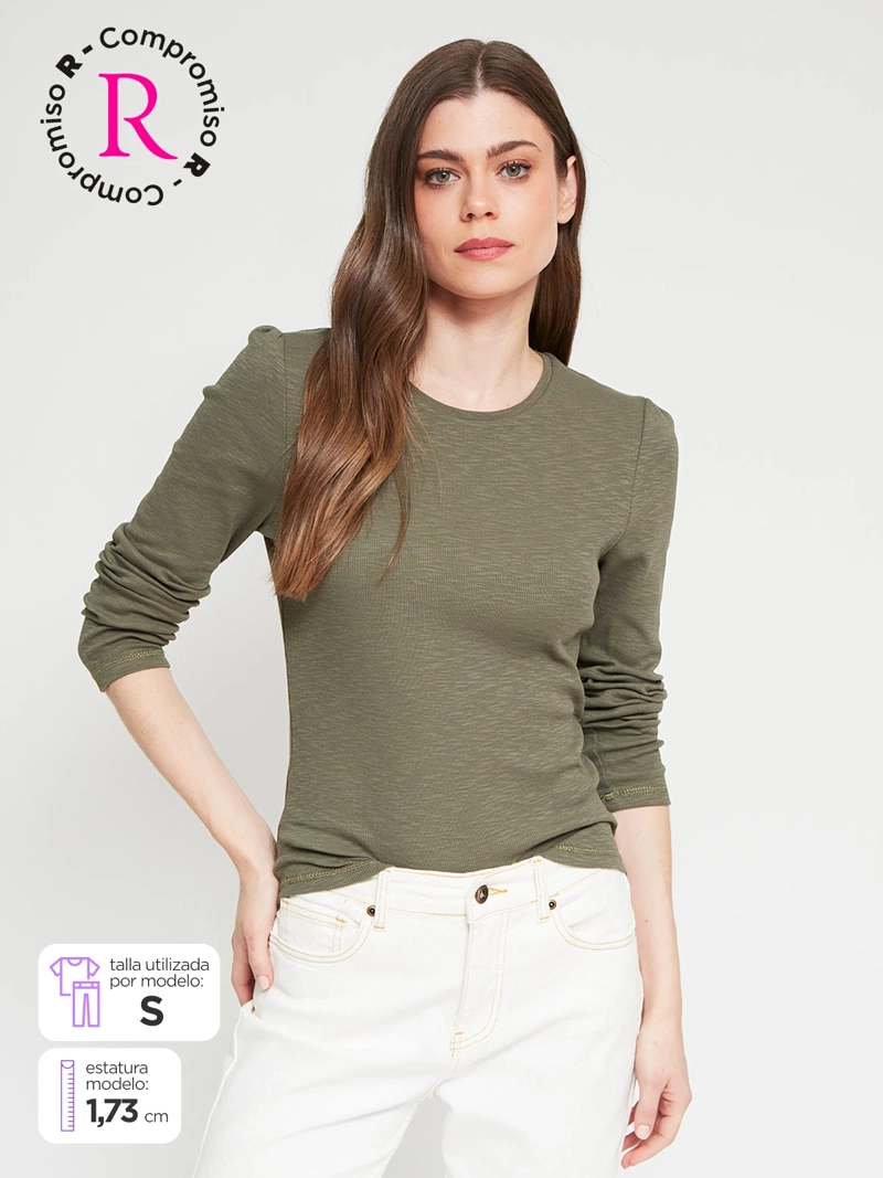 POLERA MUJER REGATTA ALGODÓN MANGA LARGA