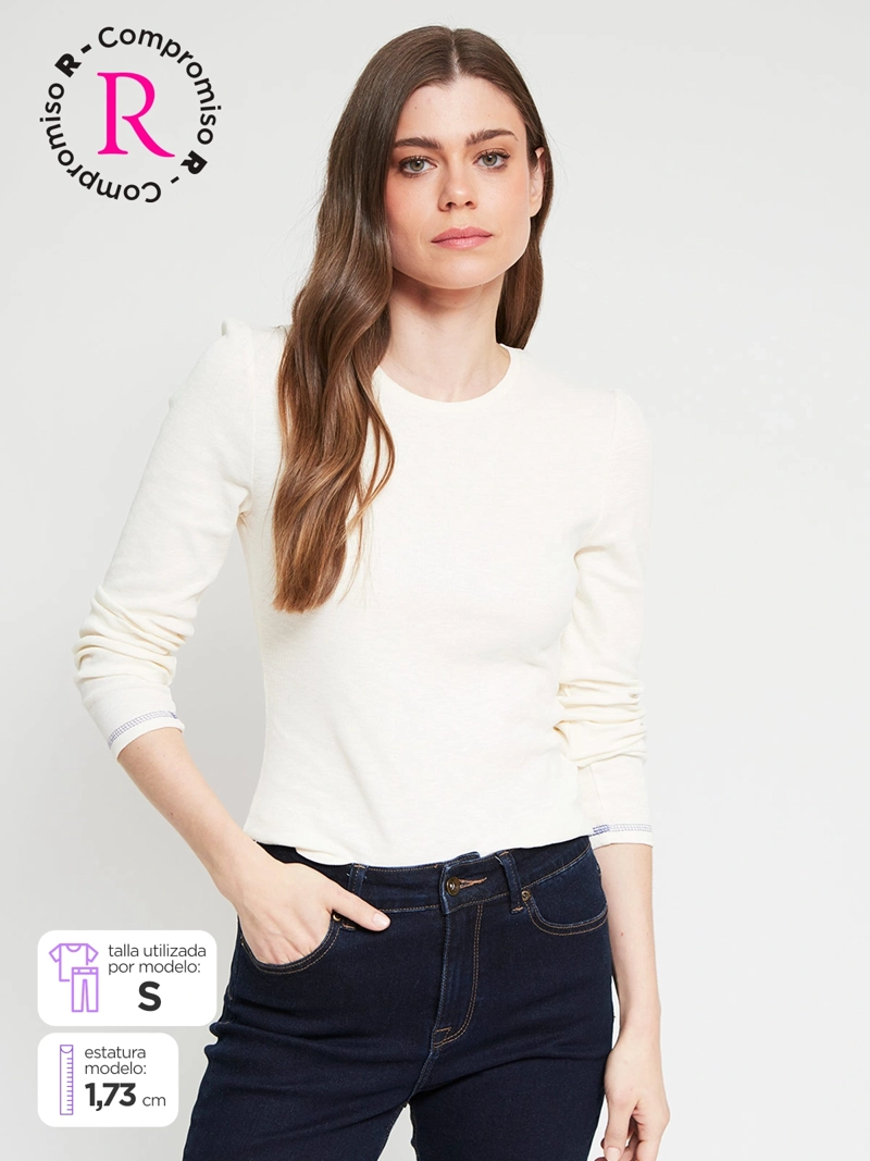 POLERA MUJER REGATTA ALGODÓN MANGA LARGA - 1