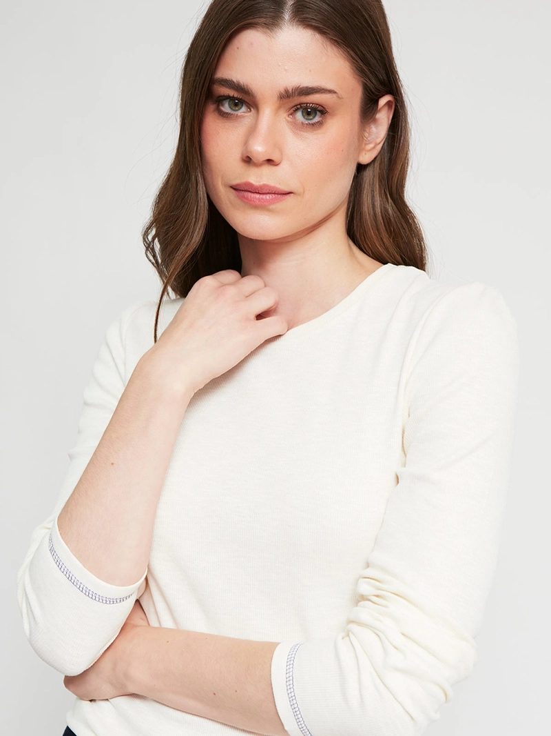 POLERA MUJER REGATTA ALGODÓN MANGA LARGA - 4