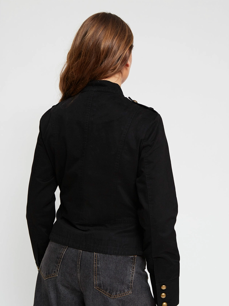 CHAQUETA MUJER INDEX ALGODÓN CORTA DOBLE BOTÓN - 4