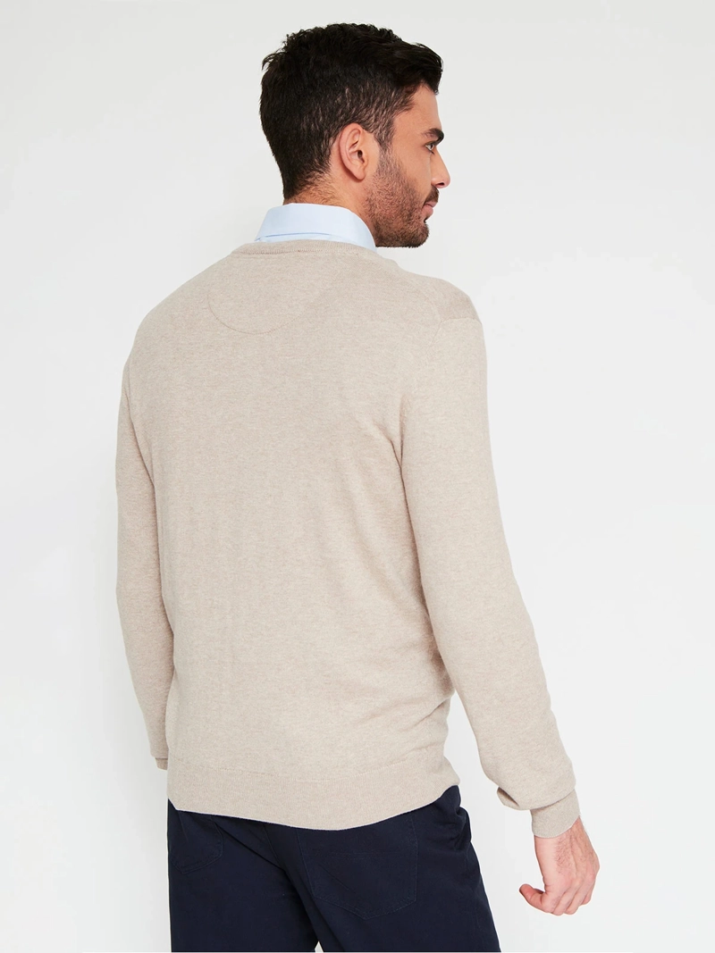 SWEATER HOMBRE CACHAREL ALGODÓN CUELLO EN V - 2