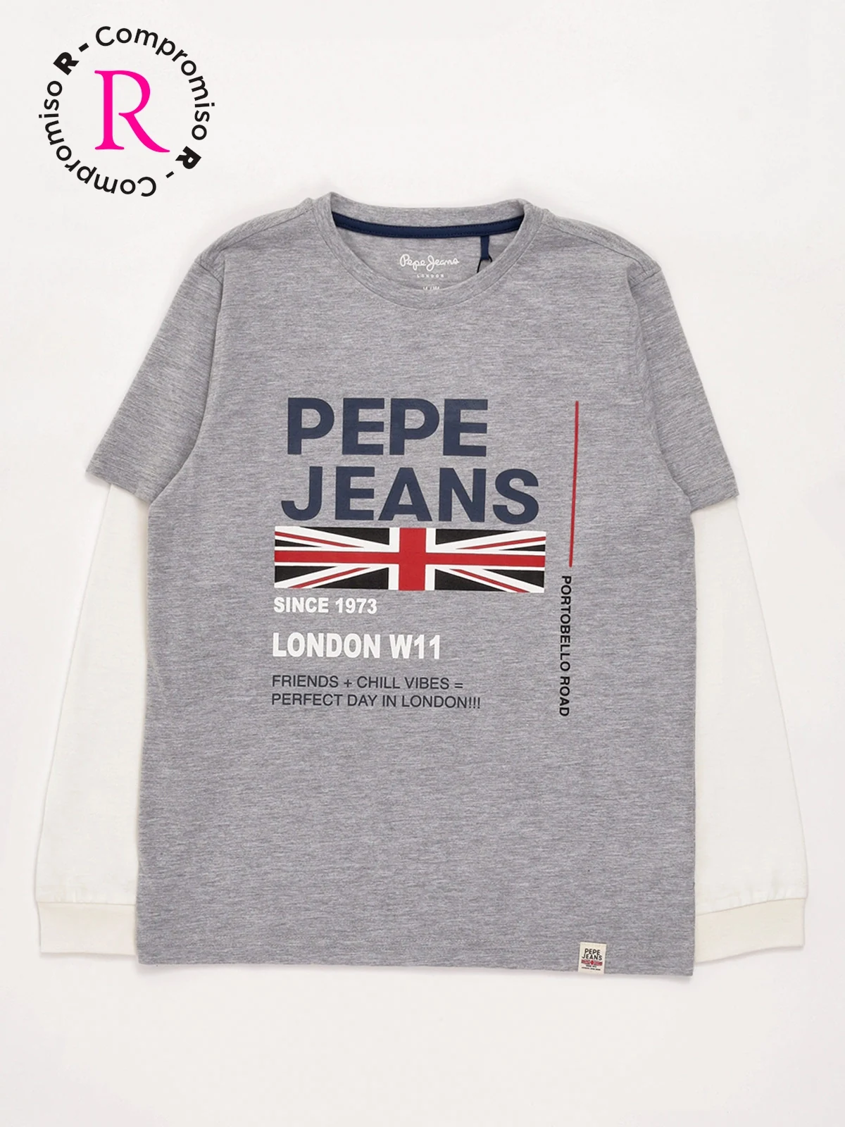 POLERA NIÑO PEPE JEANS ALGODÓN MANGA LARGA
