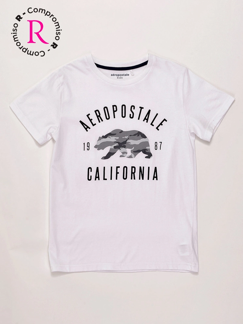 POLERA NIÑO AEROPOSTALE ALGODÓN MANGA CORTA - 1