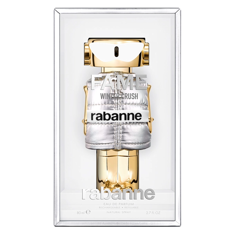 RECARGABLE PERFUME MUJER RABANNE FAME WINTER CRUSH EDP 80ML - 3