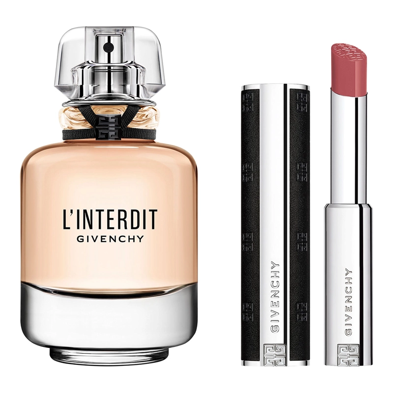 SET PERFUME MUJER GIVENCHY L'INTERDIT EDP 80ML+LABIAL SATIN - 2
