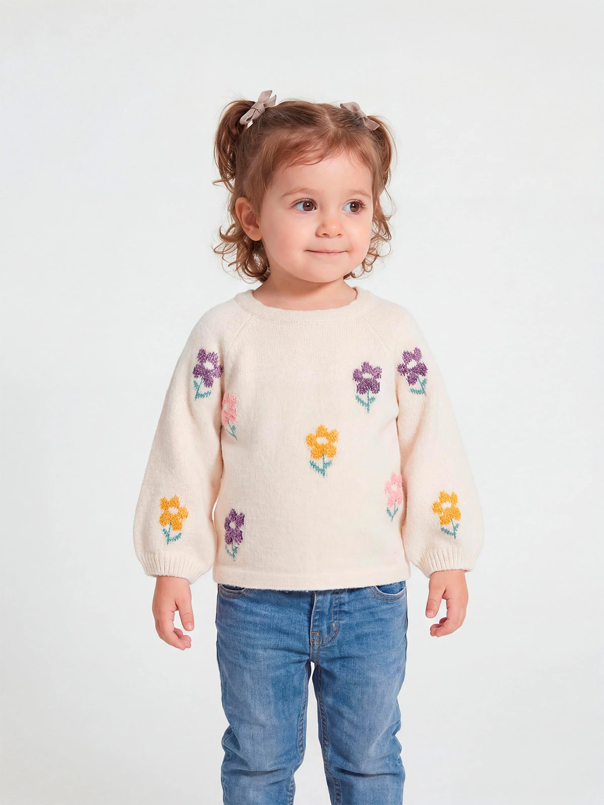 SWEATER NIÑA BABY HARVEST ACANALADO - 1