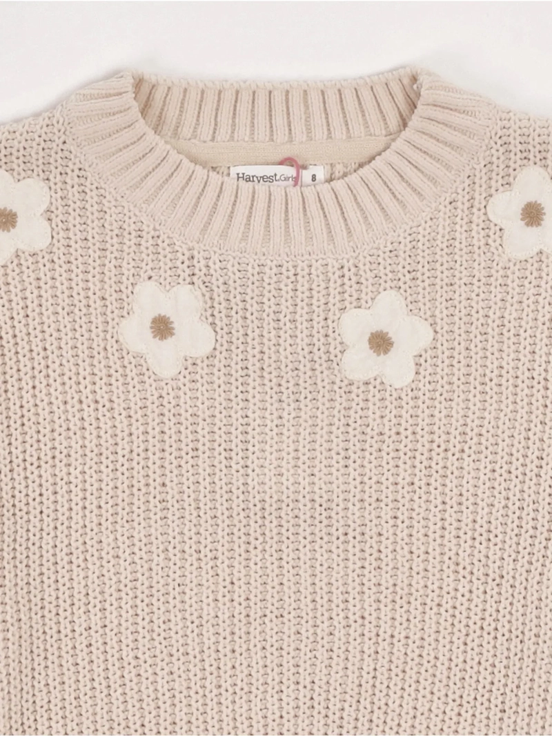 SWEATER NIÑA HARVEST CHENILLE PARCHES - 3