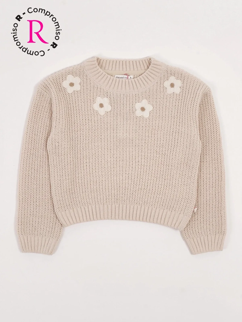 SWEATER NIÑA HARVEST CHENILLE PARCHES
