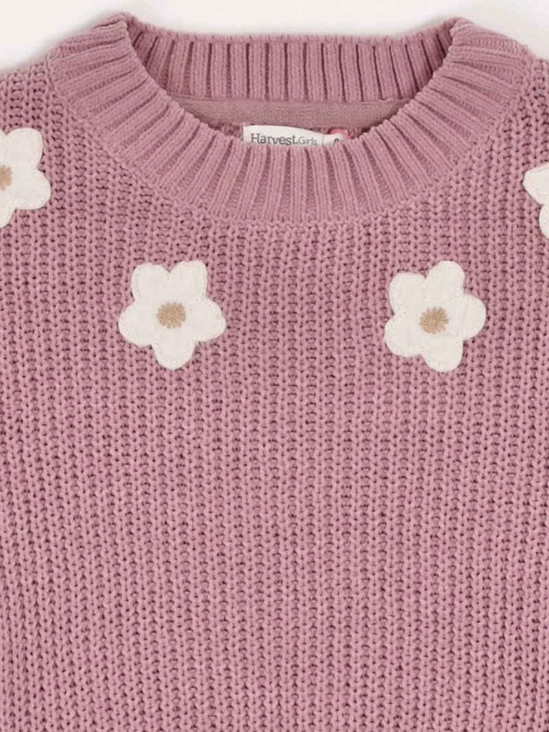 SWEATER NIÑA HARVEST CHENILLE PARCHES - 3