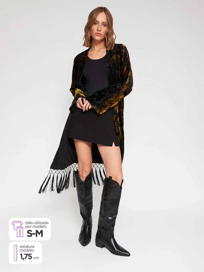 CHAQUETA MUJER MARQUIS FLECOS TERCIOPELO - 1
