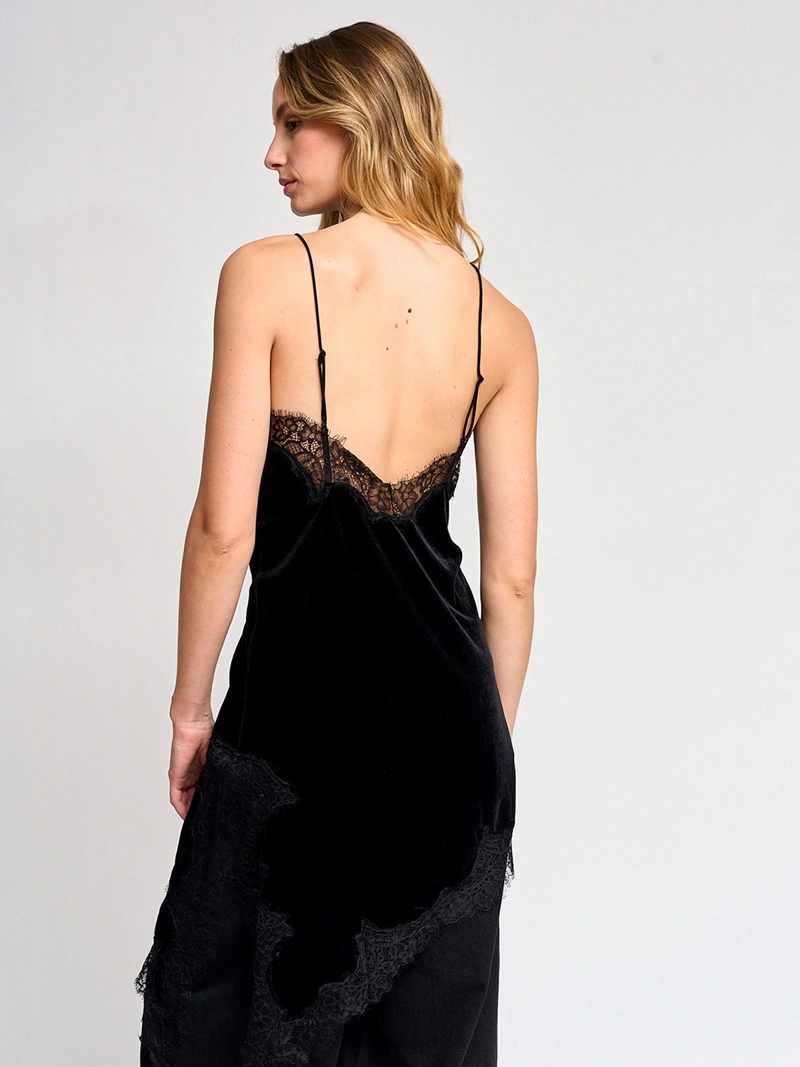 VESTIDO MUJER MARQUIS ENCAJE TERCIOPELO - 2