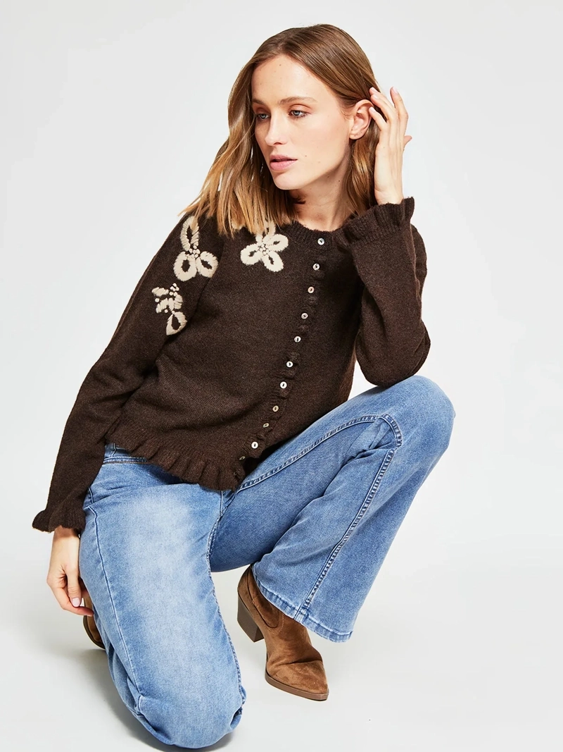 CARDIGAN MUJER TATIENNE BORDADO - 4