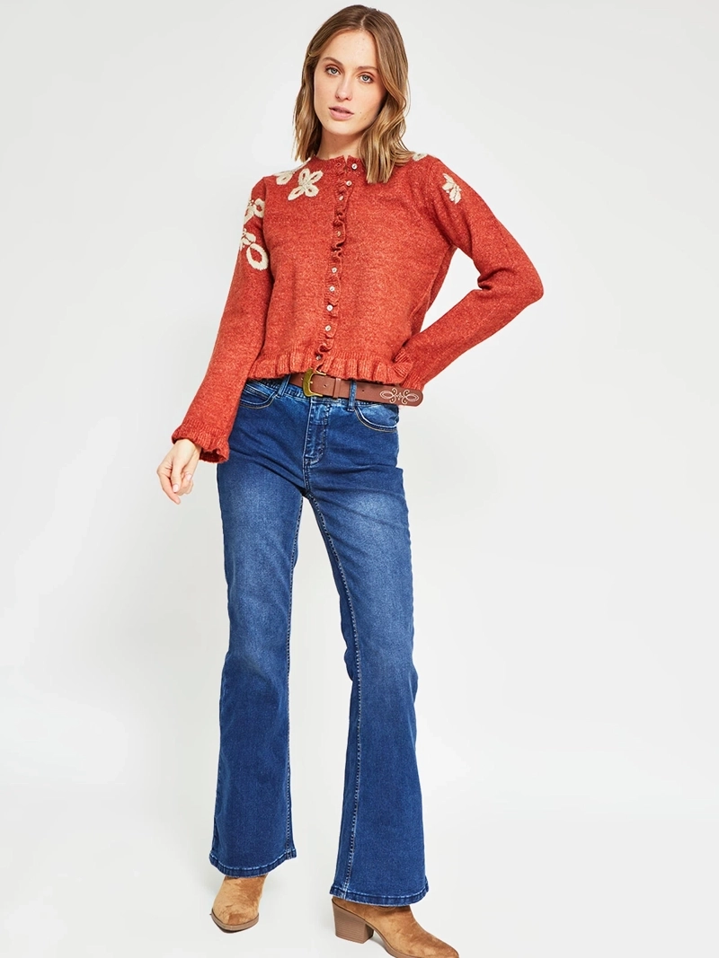 CARDIGAN MUJER TATIENNE BORDADO - 4