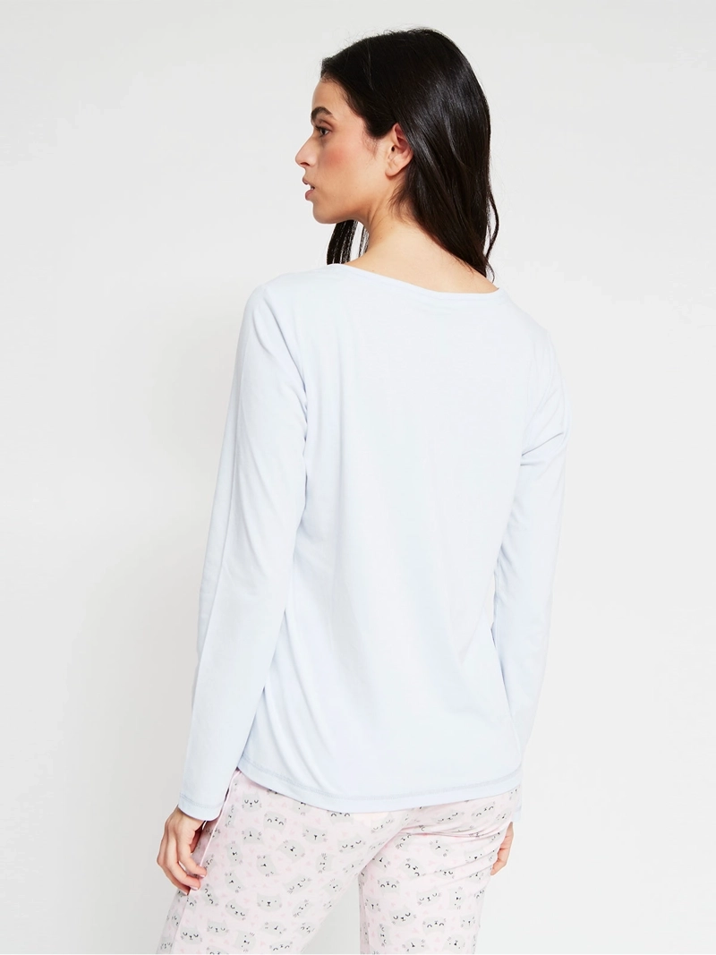 TOP PIJAMA MUJER INDEX MANGA LARGA - 2