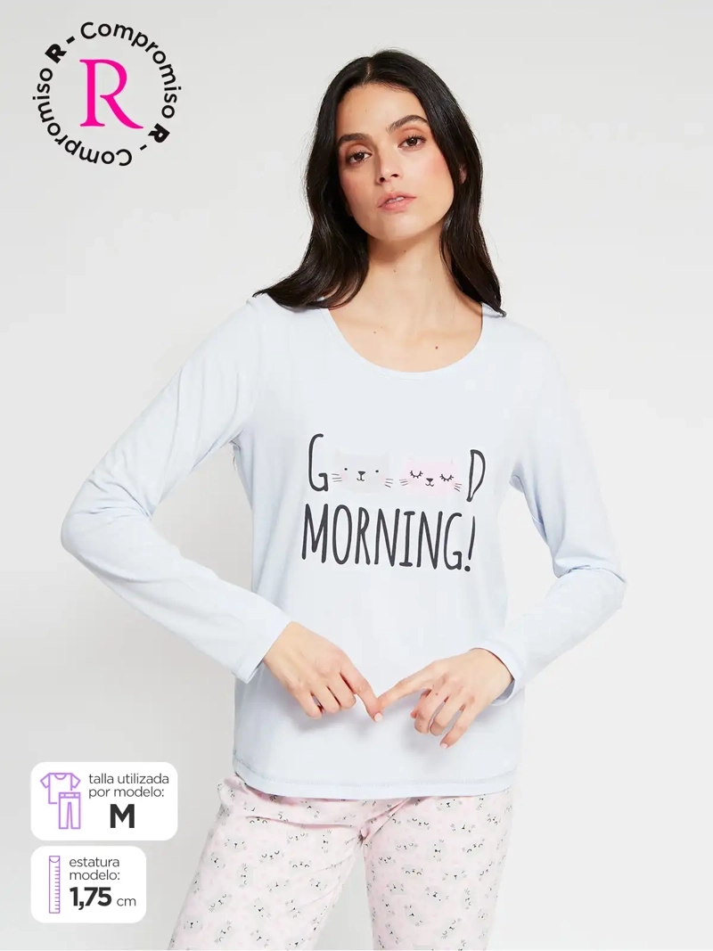 TOP PIJAMA INDEX MANGA LARGA - 1