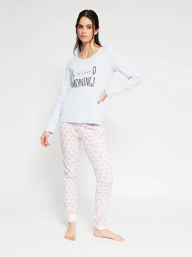 TOP PIJAMA INDEX MANGA LARGA - 4