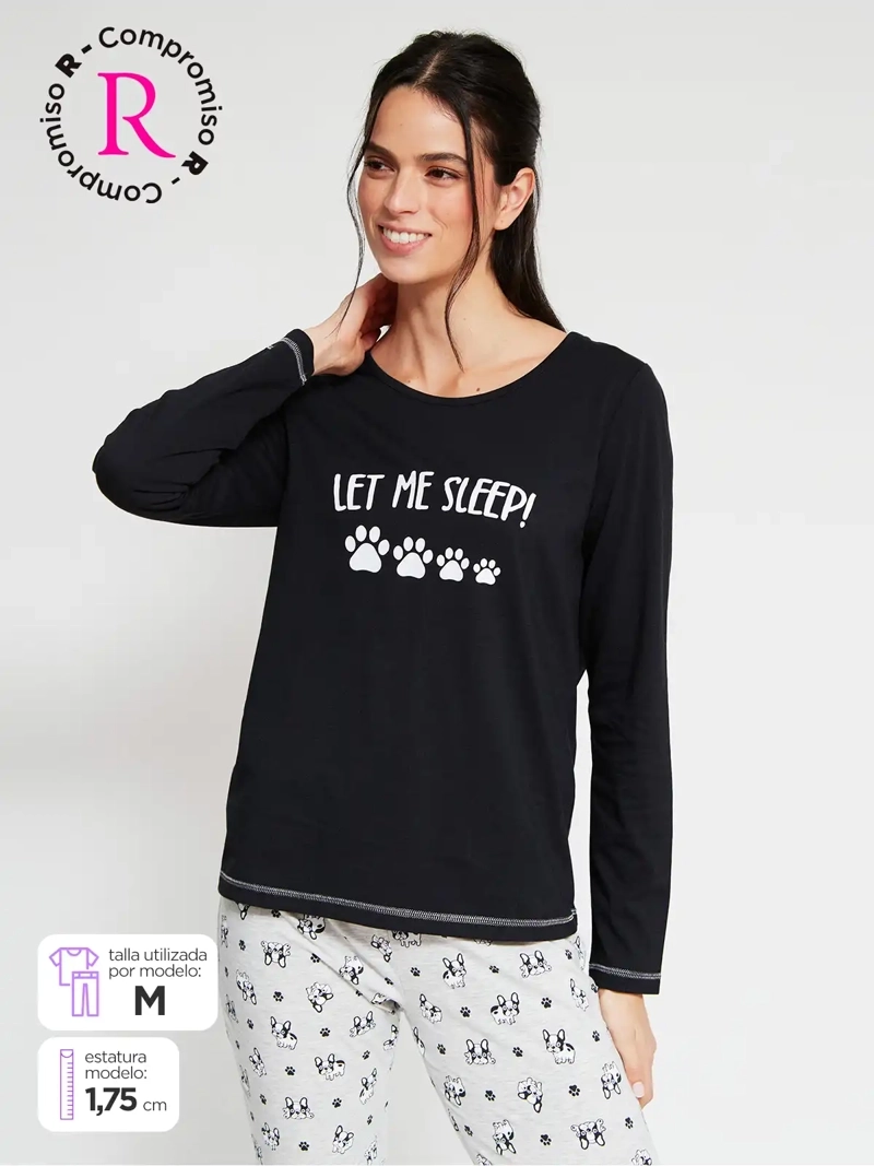 TOP PIJAMA INDEX MANGA LARGA - 1