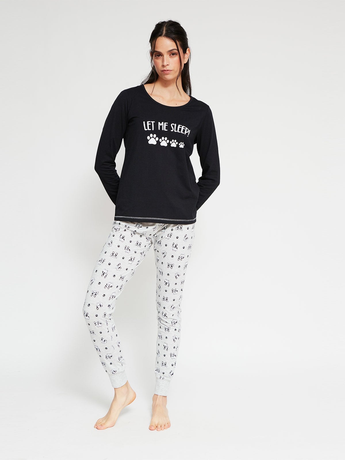 TOP PIJAMA MUJER INDEX MANGA LARGA - 4