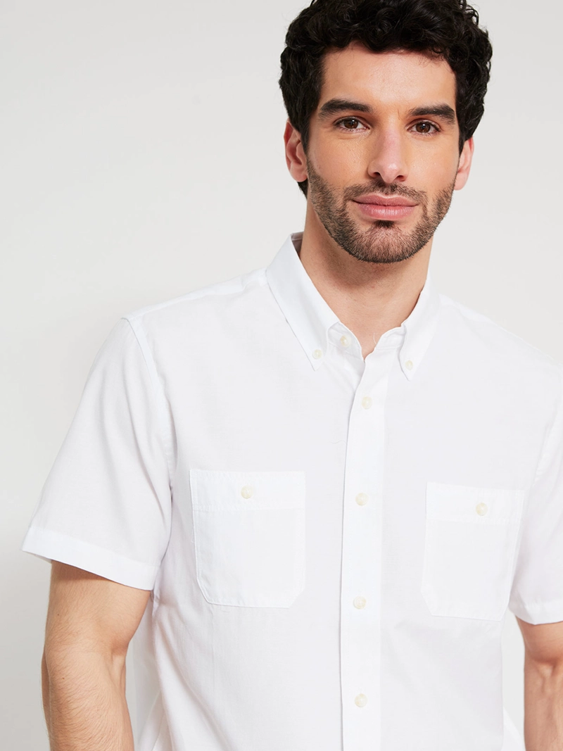CAMISA HOMBRE KENNETH STEVENS ALGODÓN MANGA CORTA - 3