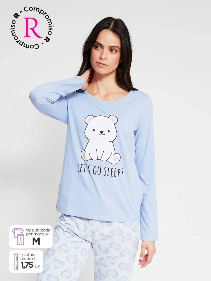 TOP PIJAMA MUJER INDEX LARGA - 1
