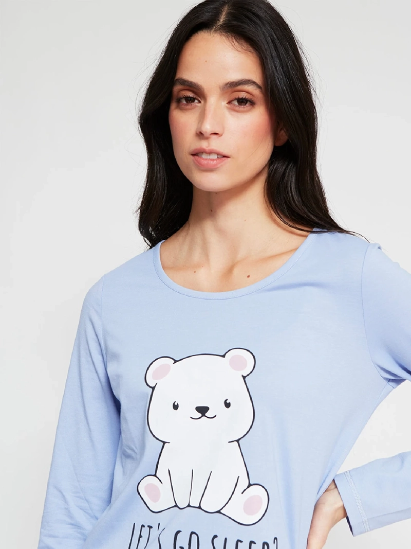 TOP PIJAMA MUJER INDEX LARGA - 3