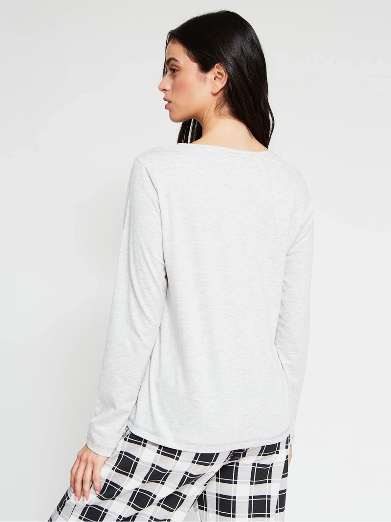 TOP PIJAMA MUJER INDEX LARGA - 2