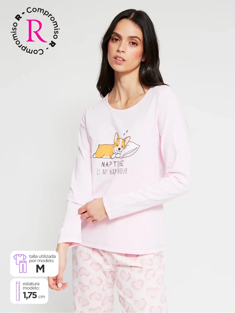 TOP PIJAMA MUJER INDEX LARGA - 1