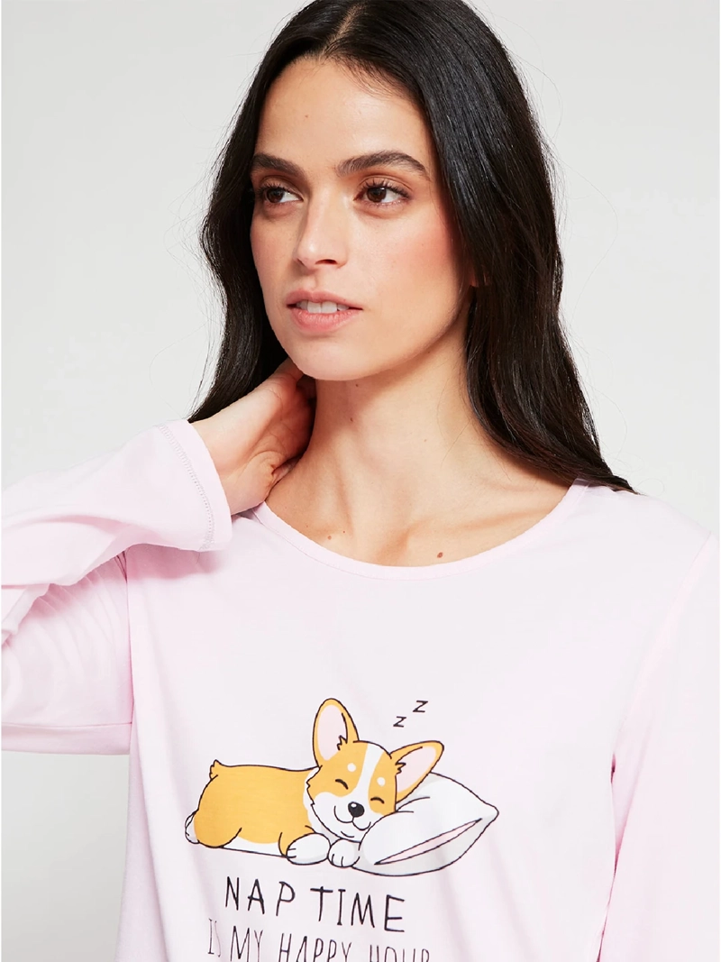 TOP PIJAMA MUJER INDEX LARGA - 3