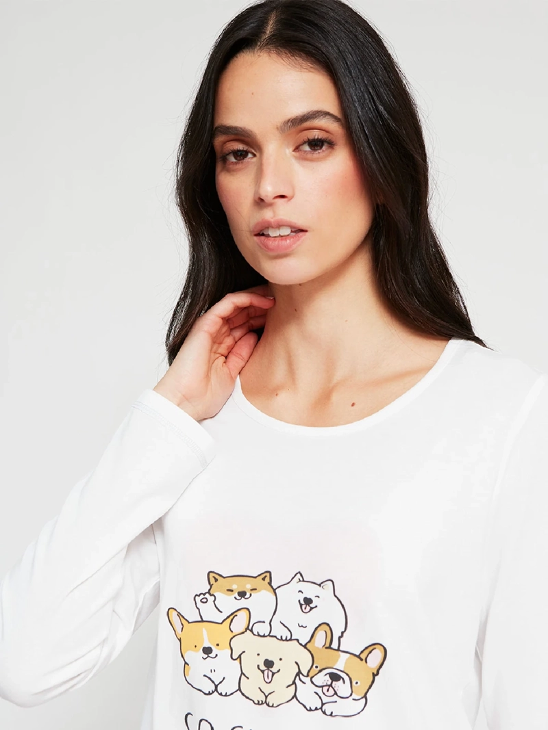 TOP PIJAMA MUJER INDEX LARGA - 3