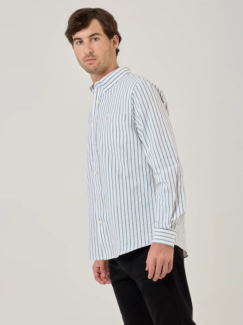 CAMISA HOMBRE KENNETH STEVENS ALGODÓN MANGA LARGA - 3