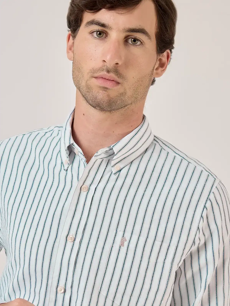 CAMISA HOMBRE KENNETH STEVENS ALGODÓN MANGA LARGA - 4