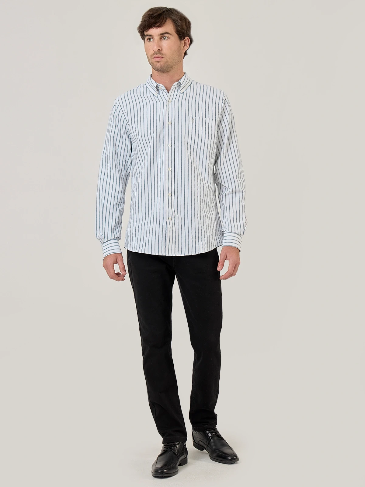 CAMISA HOMBRE KENNETH STEVENS ALGODÓN MANGA LARGA - 5
