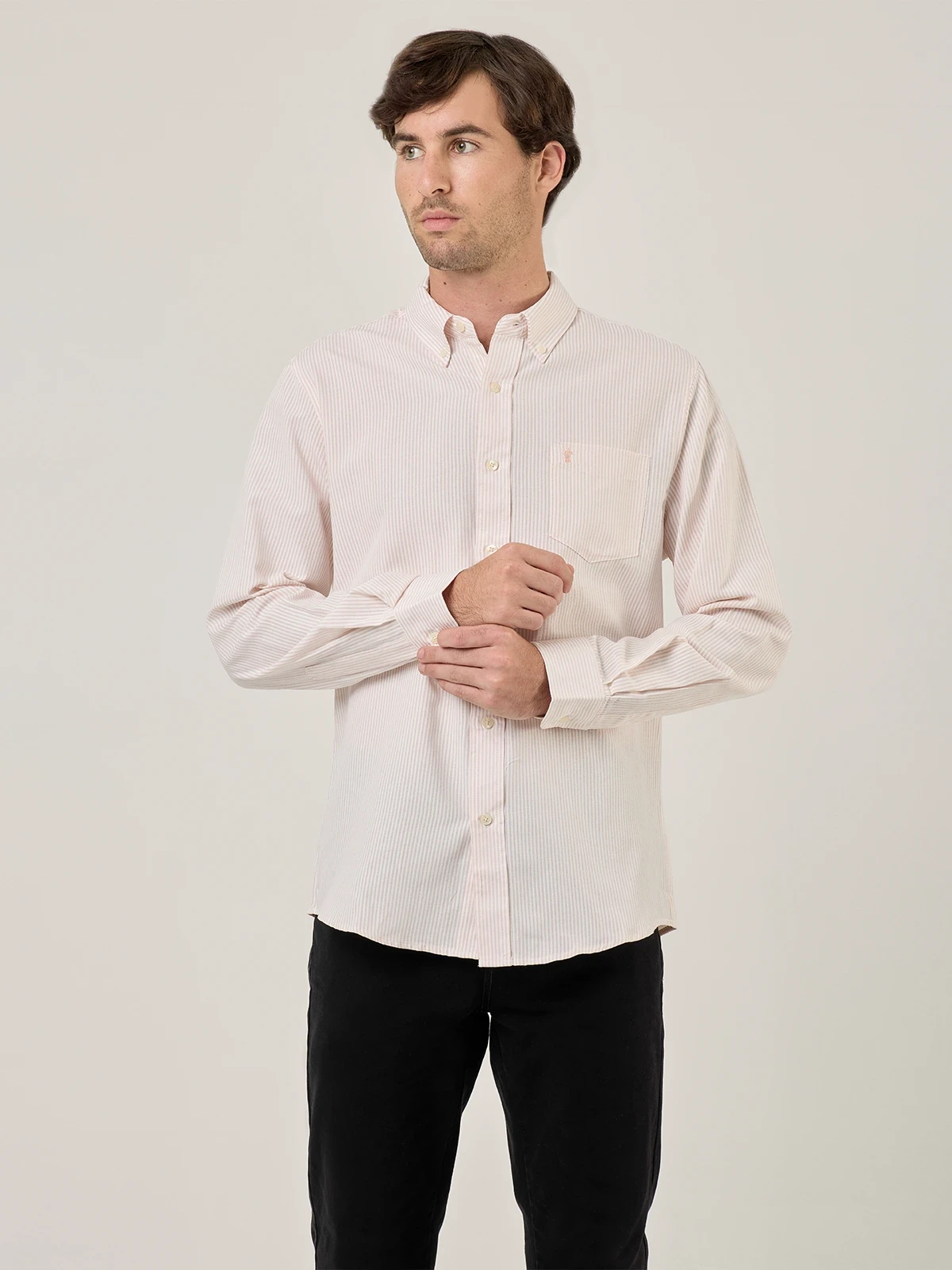 CAMISA HOMBRE KENNETH STEVENS ALGODÓN MANGA LARGA - 1