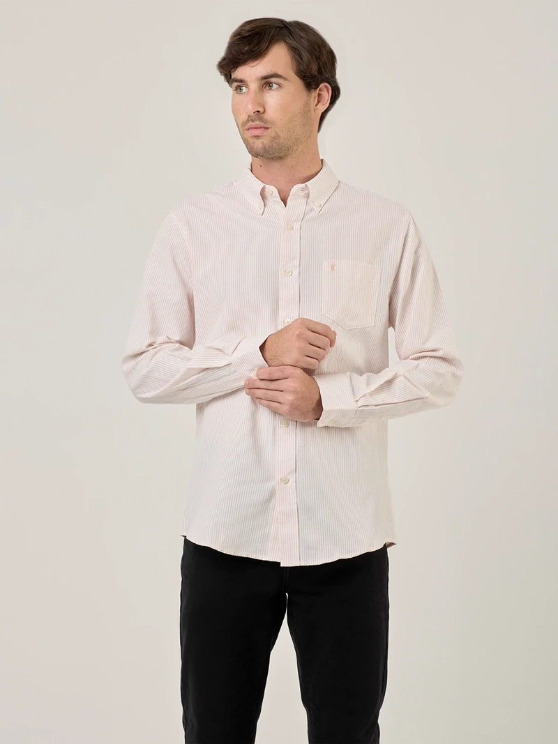 CAMISA HOMBRE KENNETH STEVENS ALGODÓN MANGA LARGA - 1