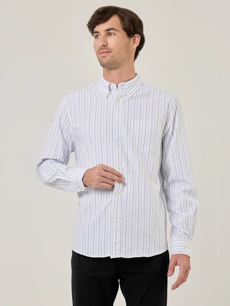 CAMISA HOMBRE KENNETH STEVENS ALGODÓN MANGA LARGA - 1