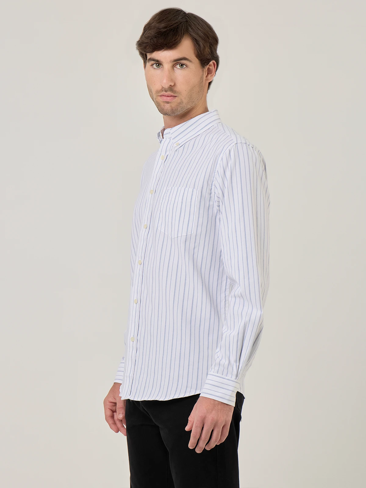 CAMISA HOMBRE KENNETH STEVENS ALGODÓN MANGA LARGA - 3
