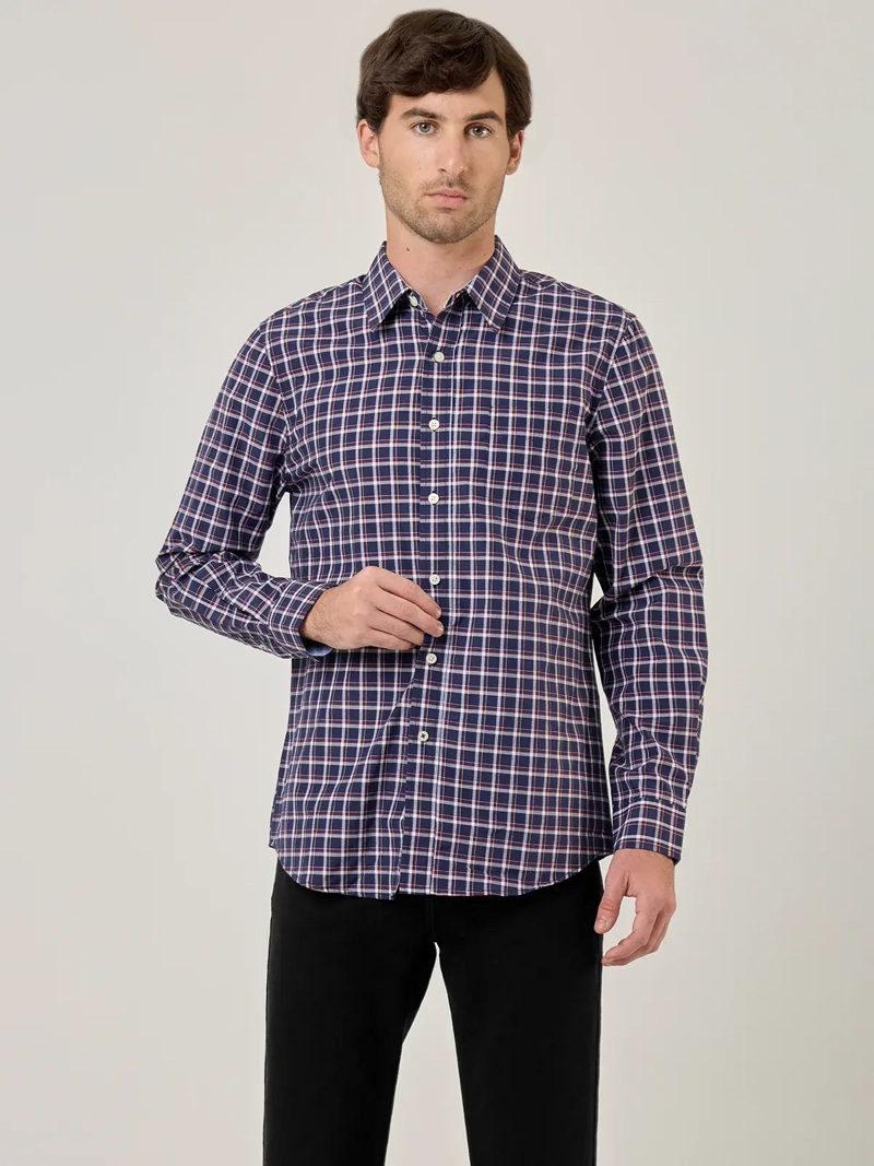 CAMISA HOMBRE KENNETH STEVENS ALGODÓN MANGA LARGA - 1