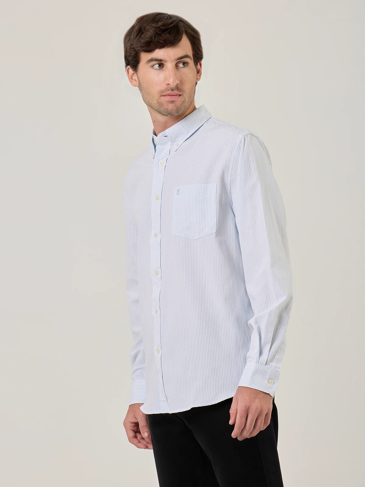 CAMISA HOMBRE KENNETH STEVENS ALGODÓN MANGA LARGA - 3