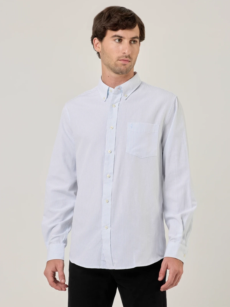 CAMISA HOMBRE KENNETH STEVENS ALGODÓN MANGA LARGA - 1