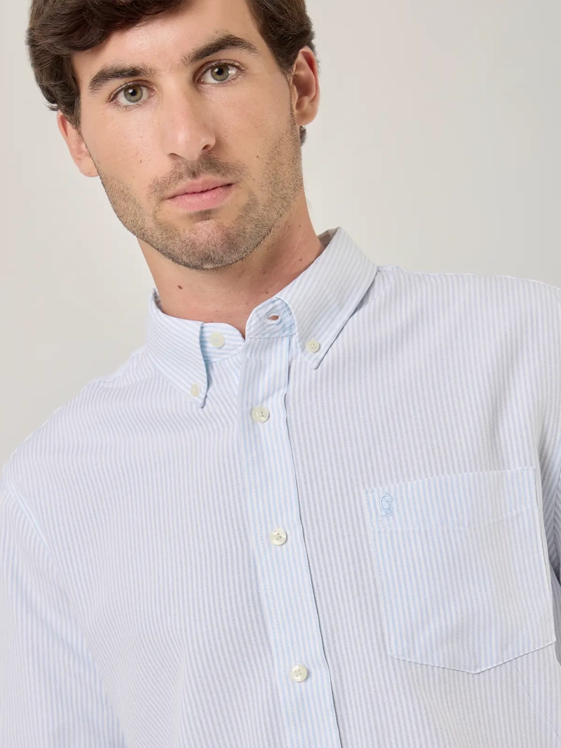 CAMISA HOMBRE KENNETH STEVENS ALGODÓN MANGA LARGA - 4