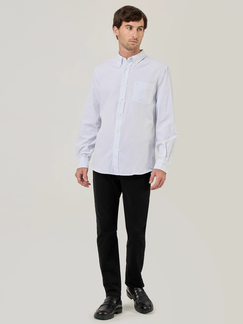 CAMISA HOMBRE KENNETH STEVENS ALGODÓN MANGA LARGA - 5