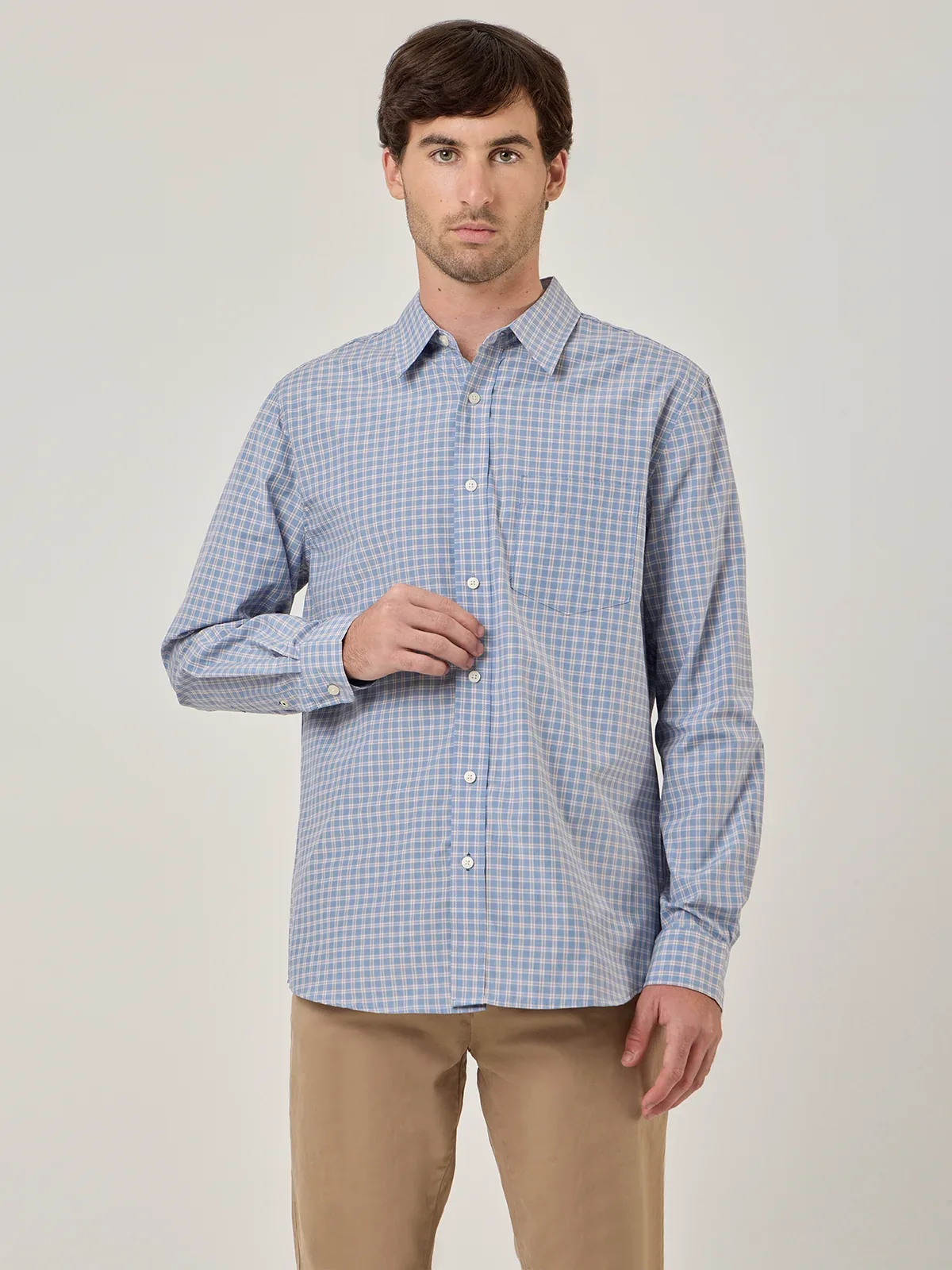 CAMISA HOMBRE KENNETH STEVENS ALGODÓN MANGA LARGA - 1
