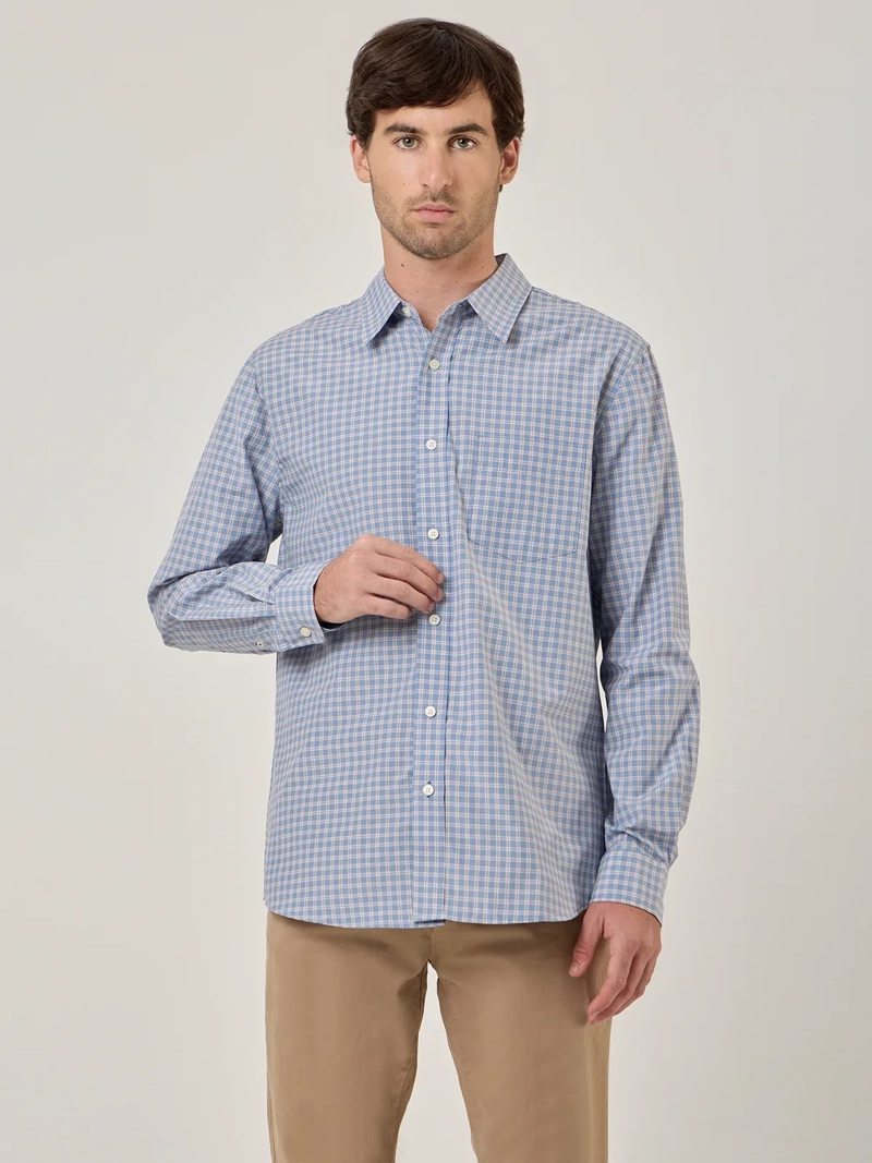 CAMISA HOMBRE KENNETH STEVENS ALGODÓN MANGA LARGA - 1