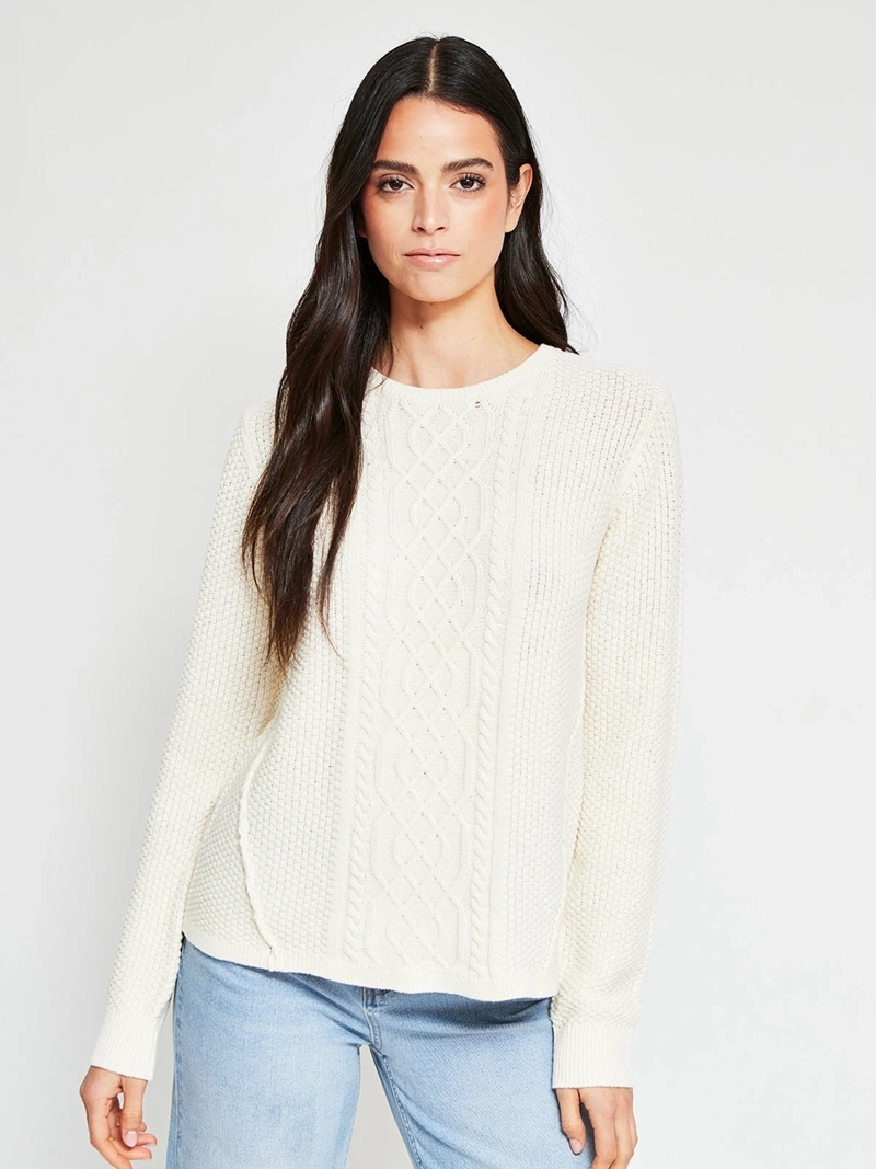 SWEATER MUJER BARBADOS ALGODÓN TRENZADO - 2