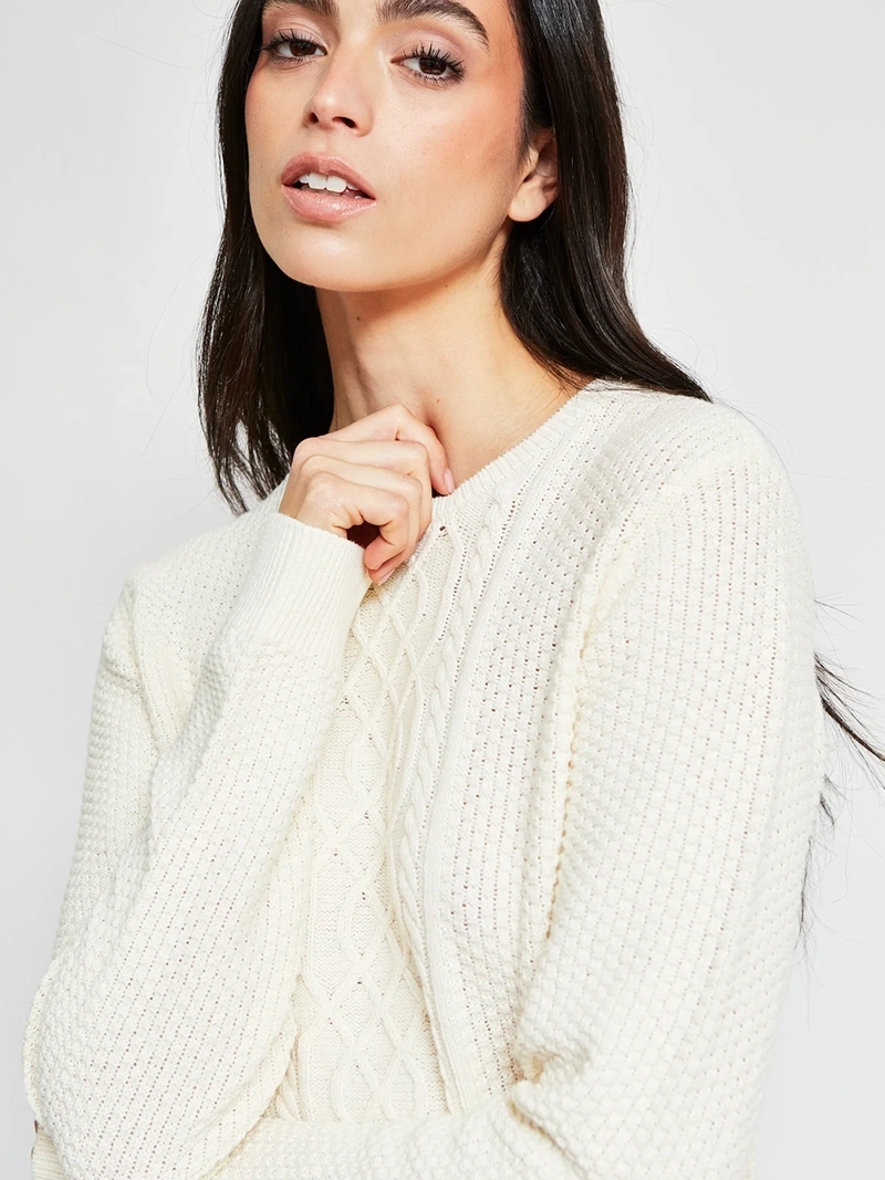 SWEATER MUJER BARBADOS ALGODÓN TRENZADO - 4