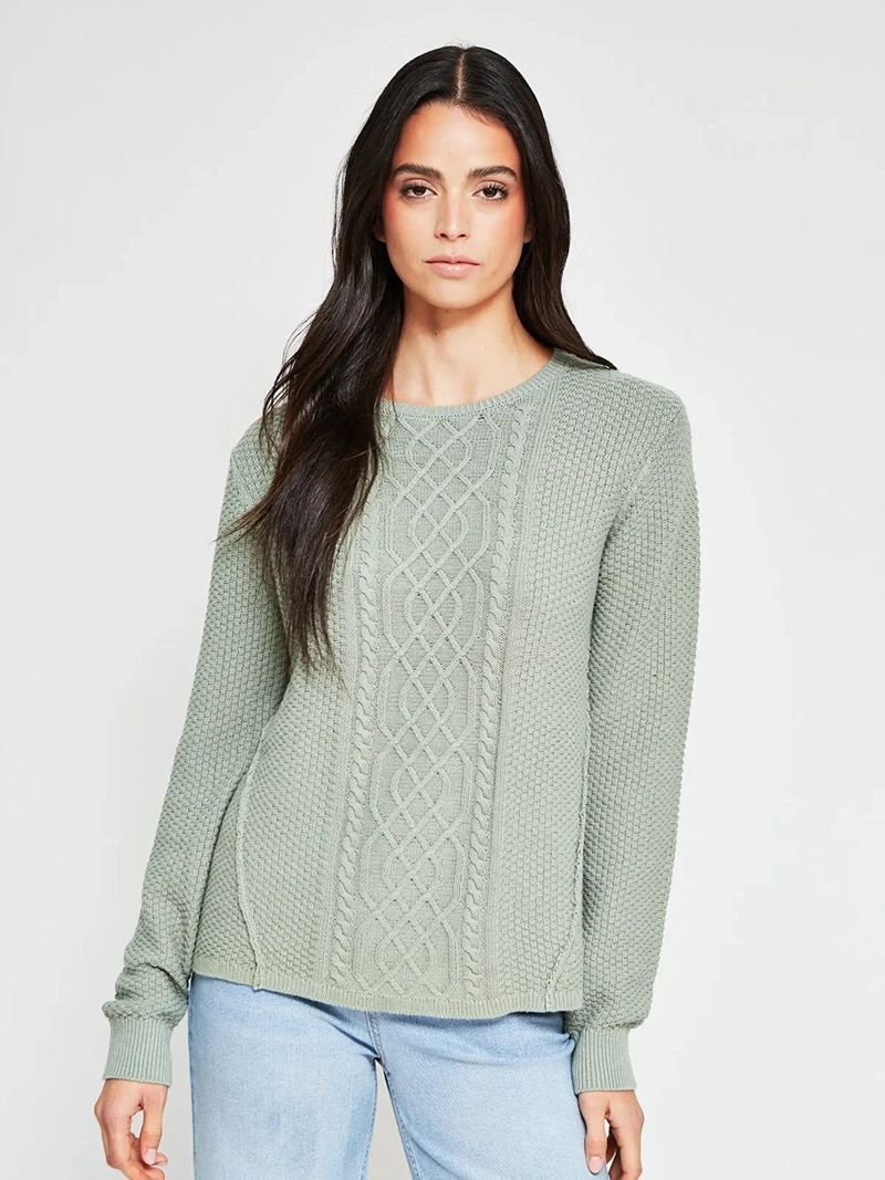 SWEATER MUJER BARBADOS ALGODÓN TRENZADO - 2