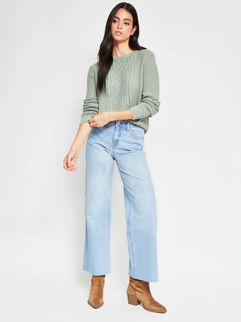 SWEATER MUJER BARBADOS ALGODÓN TRENZADO - 5