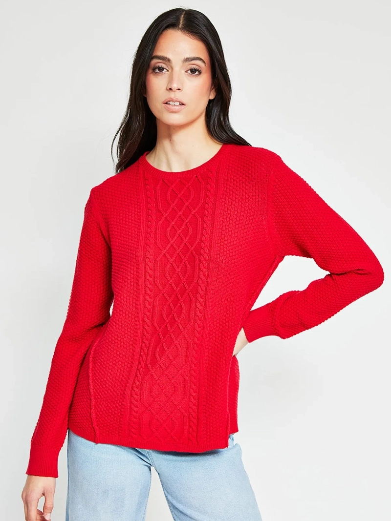 SWEATER MUJER BARBADOS ALGODÓN TRENZADO - 2